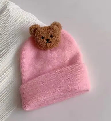 Knitted Bear Bonnet