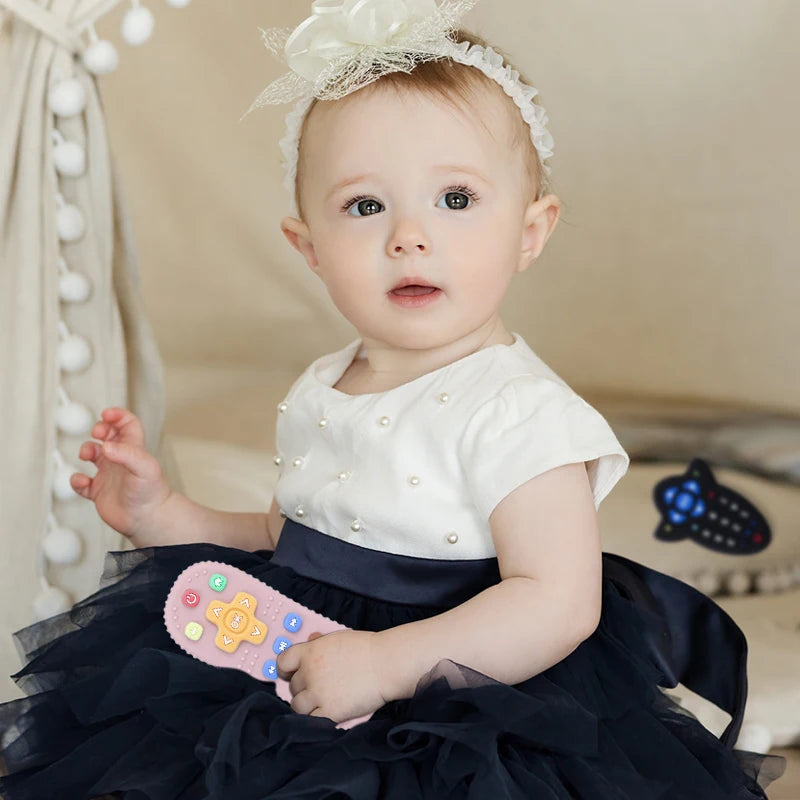 1Pc Baby Silicone Remote Control Shape Teether