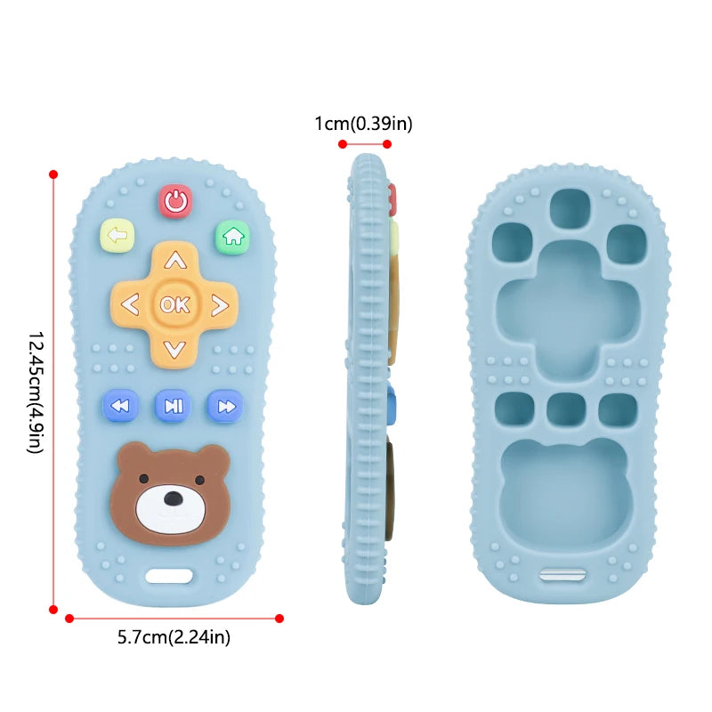 1Pc Baby Silicone Remote Control Shape Teether