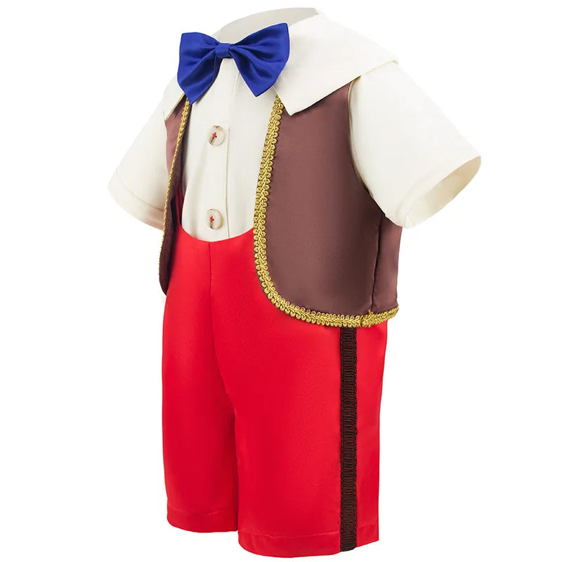 Disney Pinocchio Cosplay Costume for Baby Toddler Two-Piece Set