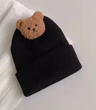 Knitted Bear Bonnet