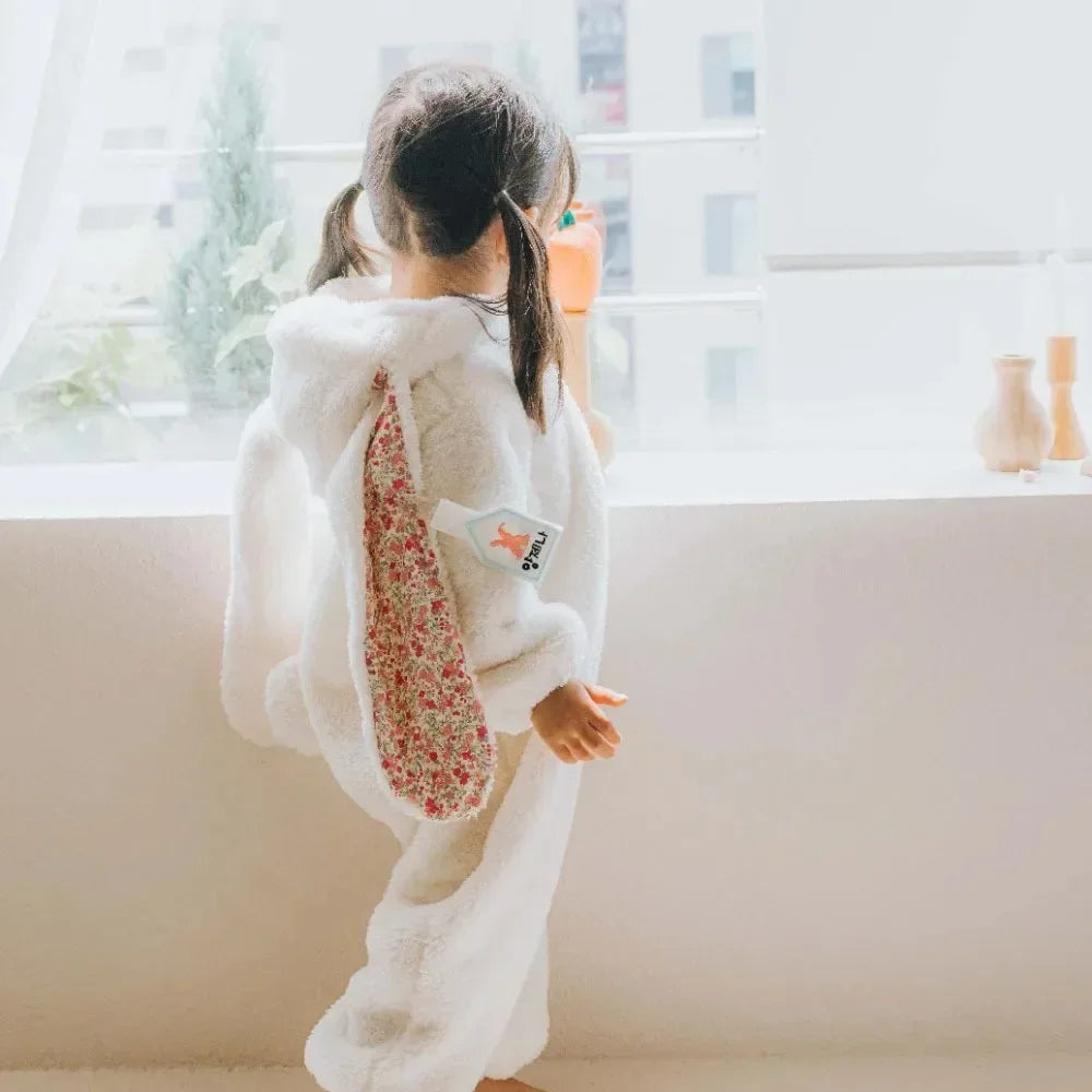 Autumn Winter Baby Bunny Jumpsuit Hooded