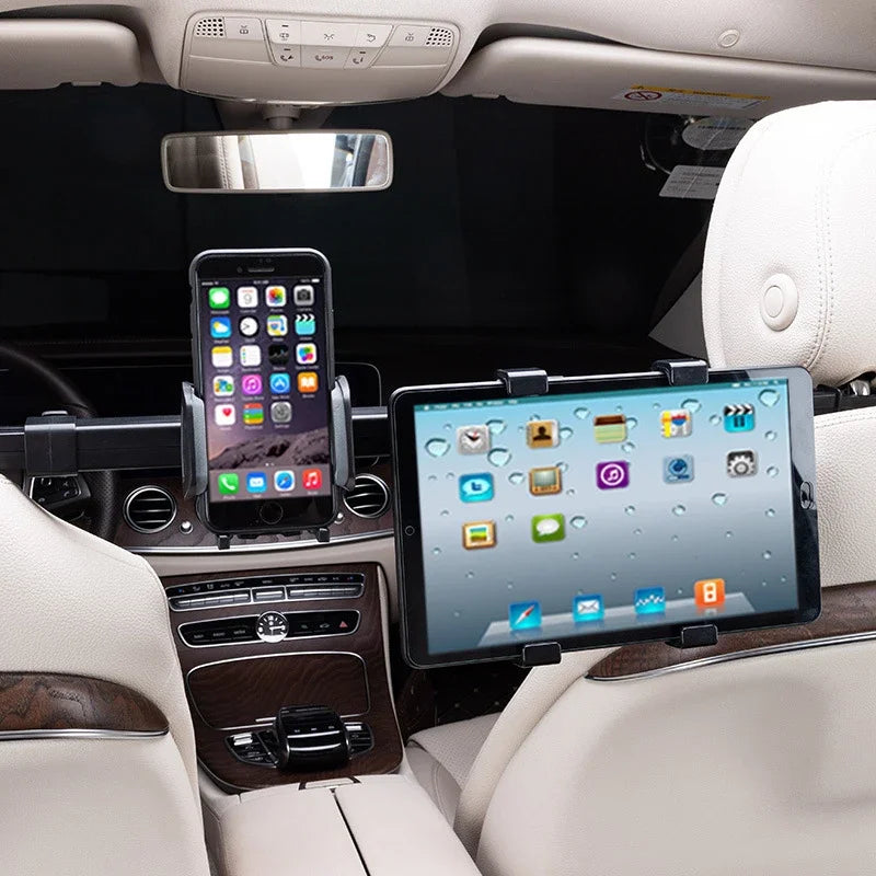 Car Tablet Phone Holder Stand Bracket 2 in 1 Car Truck Back Seat Headrest Phone Mount Holder for iPad Rear Seat Universal