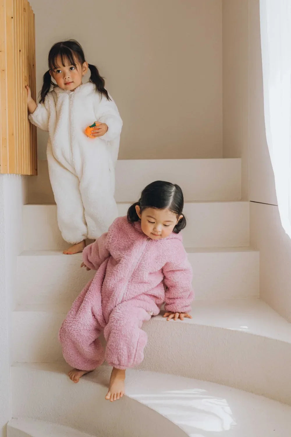 Autumn Winter Baby Bunny Jumpsuit Hooded