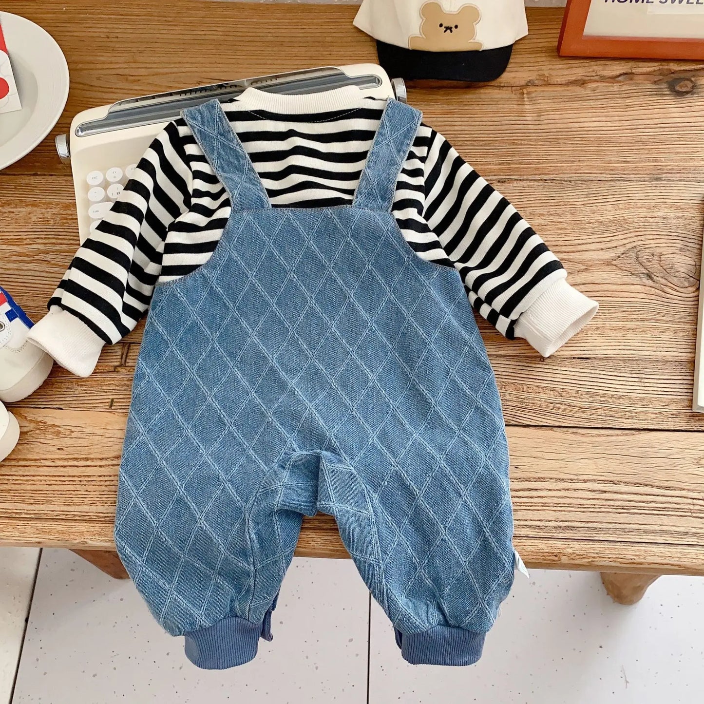 Disney Mickey Denim Toddler Baby Jumpsuit