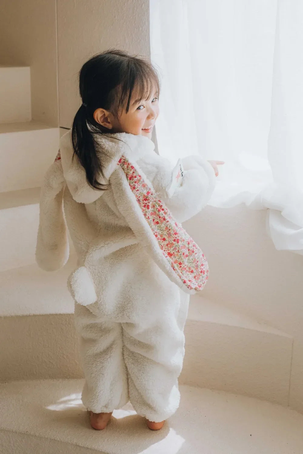 Autumn Winter Baby Bunny Jumpsuit Hooded