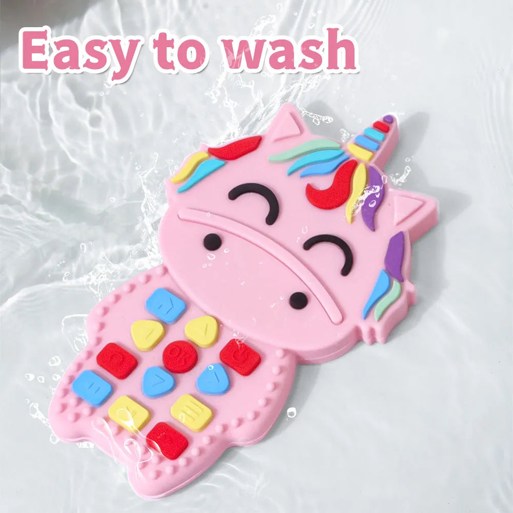 1Pc Baby Silicone Remote Control Shape Teether