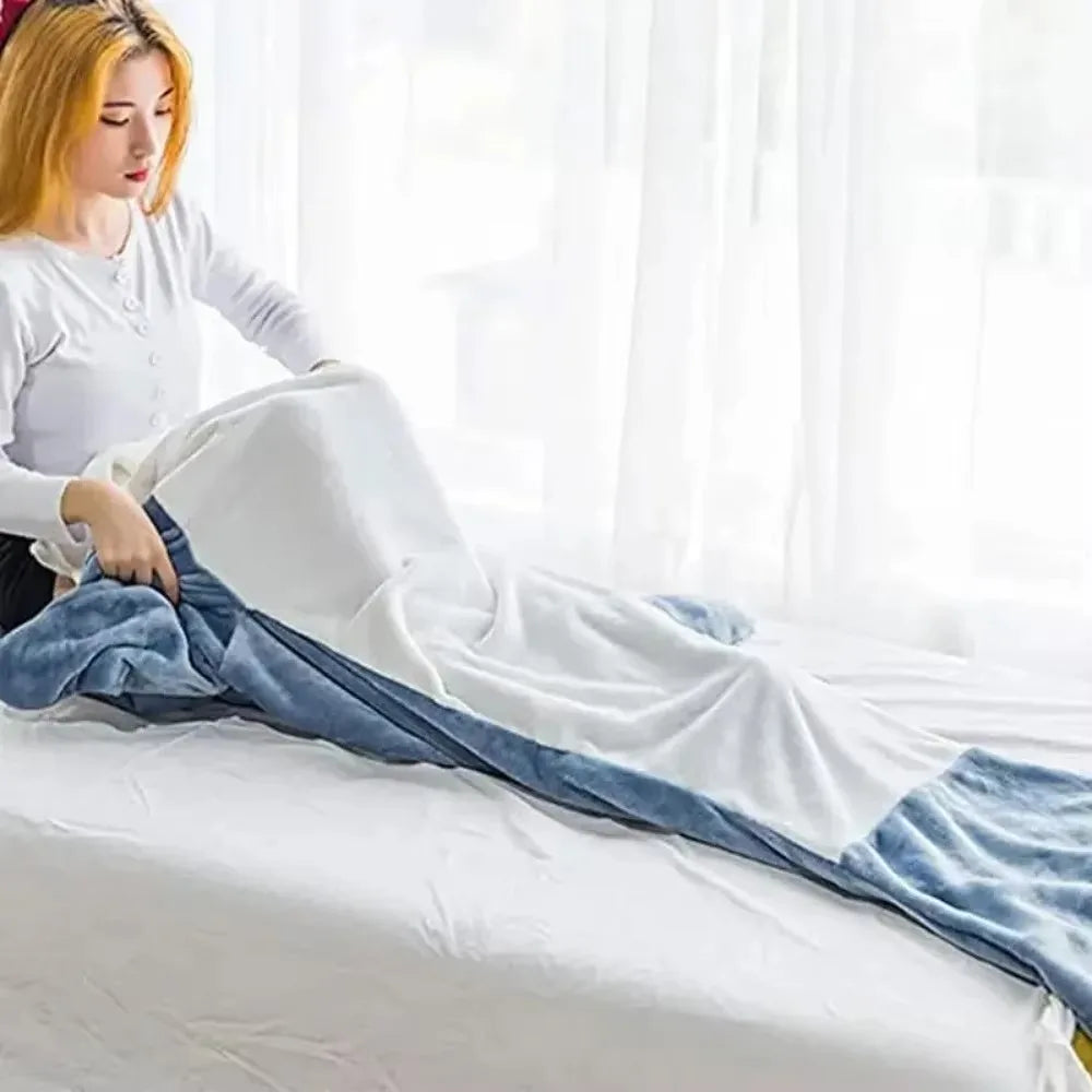 Shark Adult Cartoon Sleeping Bag Onesie Pajama Hooded
