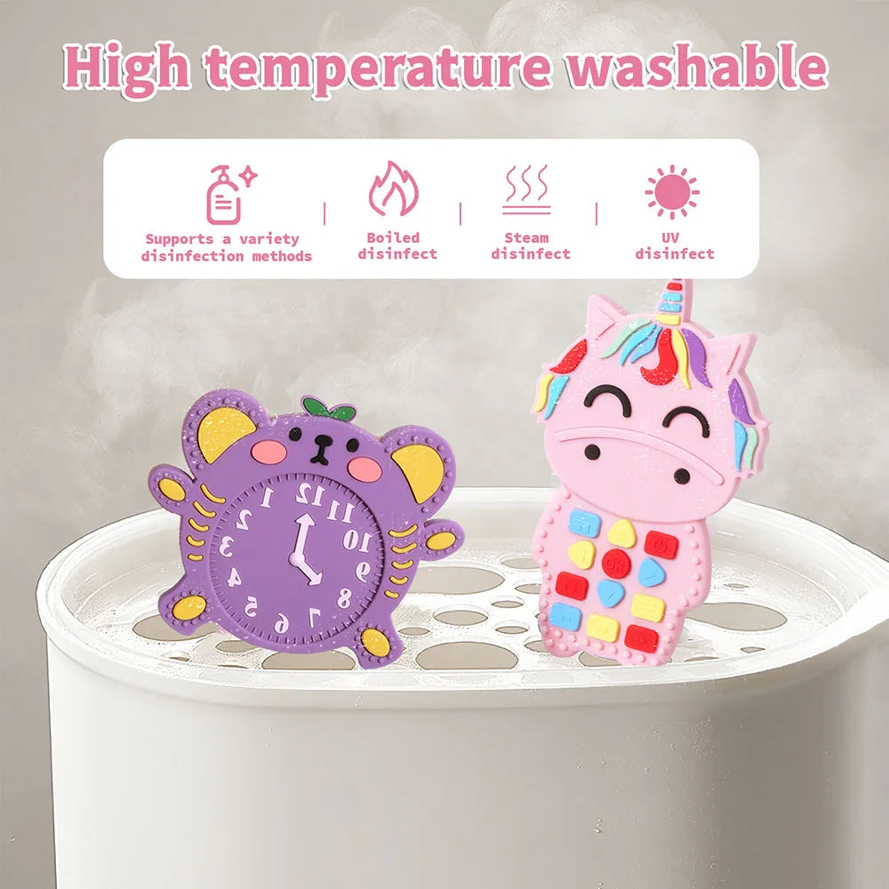 1Pc Baby Silicone Remote Control Shape Teether