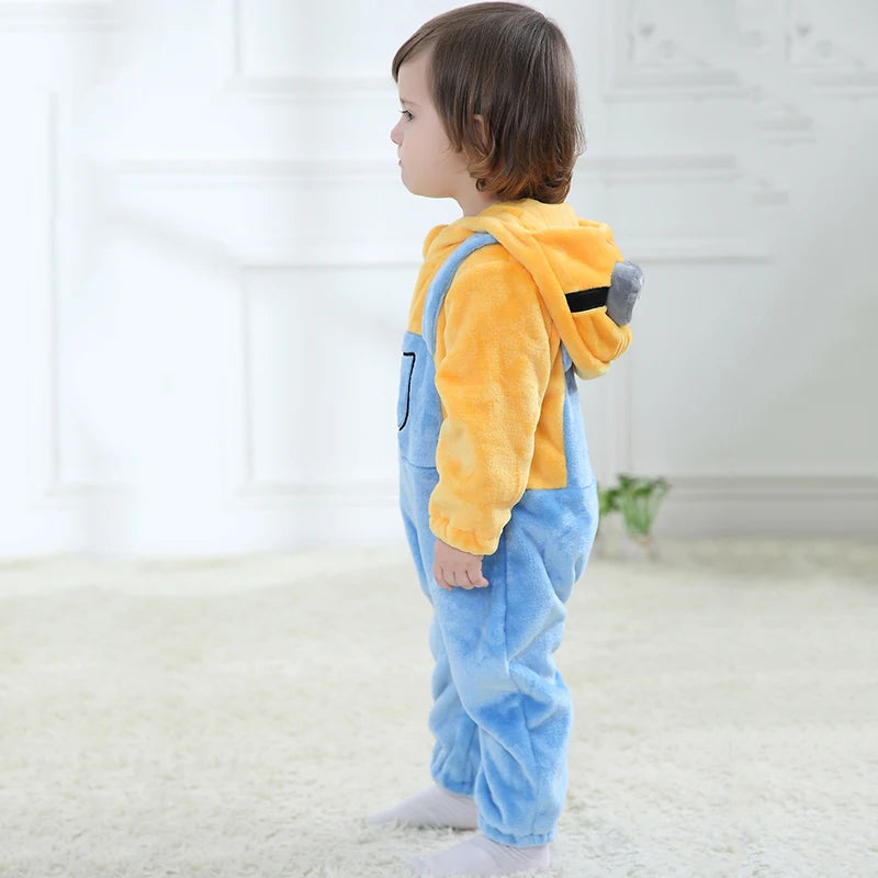 Minion Newborn Clothes Rompers Toddler Pajamas