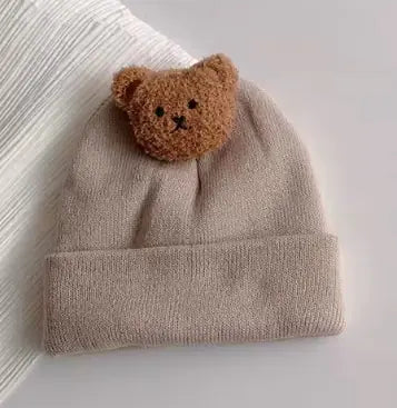 Knitted Bear Bonnet