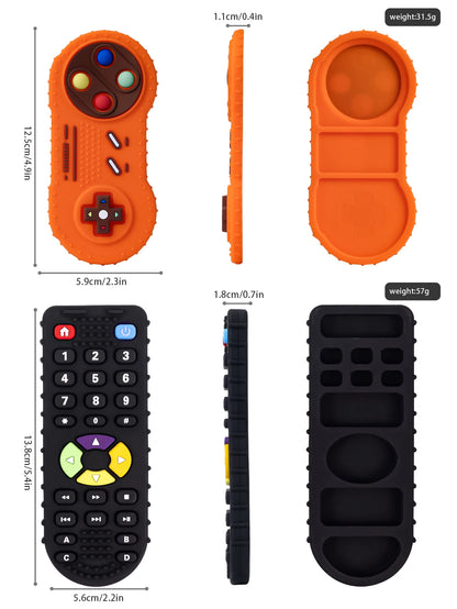 1Pc Baby Silicone Remote Control Shape Teether
