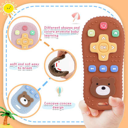 1Pc Baby Silicone Remote Control Shape Teether