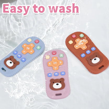 1Pc Baby Silicone Remote Control Shape Teether