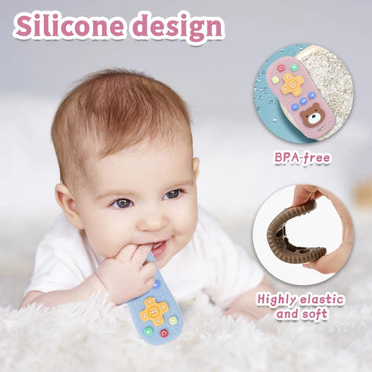 1Pc Baby Silicone Remote Control Shape Teether