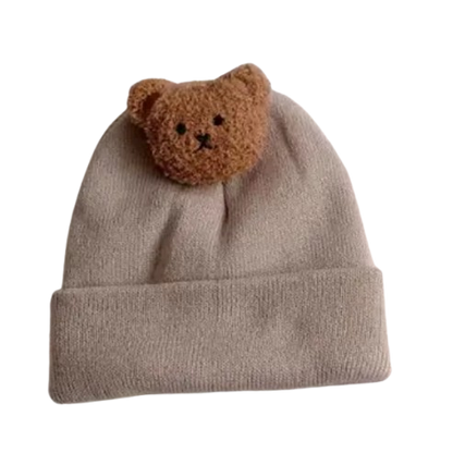 Knitted Bear Bonnet