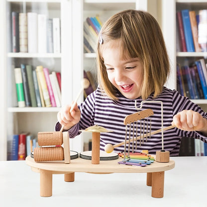 Baby Educational Toys Wooden Aeolian Bells Montessori Children's Musical Toys Xylophone Newborn Birthday Gifts Music Table Toys