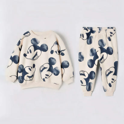2Pcs Baby Set Mickey Mouse Sweatshirts + Pants Tracksuit