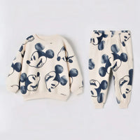 2Pcs Baby Set Mickey Mouse Sweatshirts + Pants Tracksuit