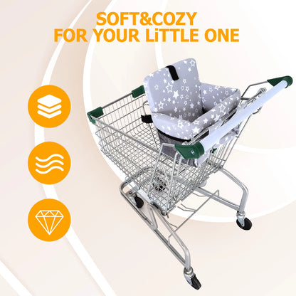 Shopping Cart Cover for Baby, High Chair Cover, Grocery Cart Cover, Cart Seat Cover for Baby, Shopping Cart Seat