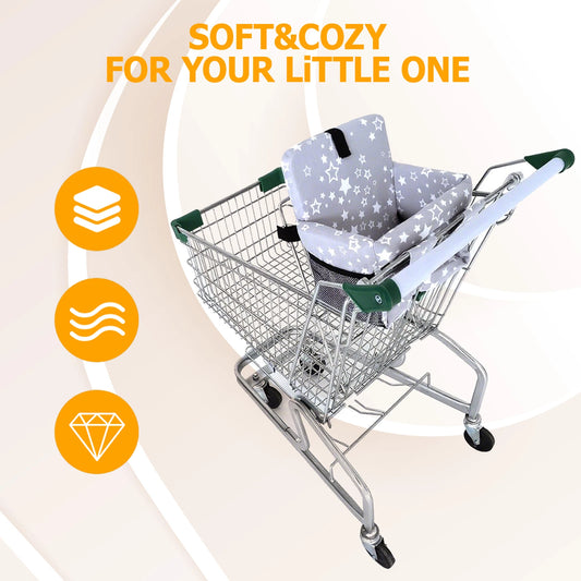 Shopping Cart Cover for Baby, High Chair Cover, Grocery Cart Cover, Cart Seat Cover for Baby, Shopping Cart Seat