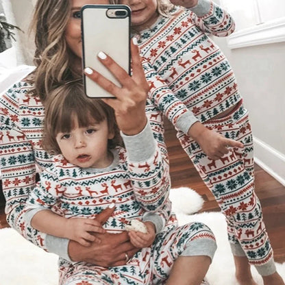 Christmas 2025 Family Matching Outfits 2 Pieces Pajamas Set Sleepwear