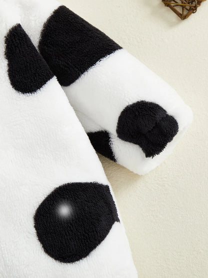 Cow Costume Romper Long Sleeve Hooded Fall Bodysuit Cosplay Costume Halloween Clothes for GirlsBoys