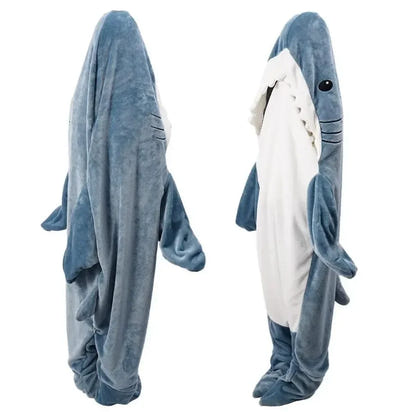 Shark Adult Cartoon Sleeping Bag Onesie Pajama Hooded