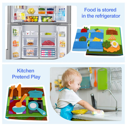 Toddlers Toy Busy Book 3D Baby Story Cloth Activities Felt Quite Book Board Preschool Learning Education Travel Toys