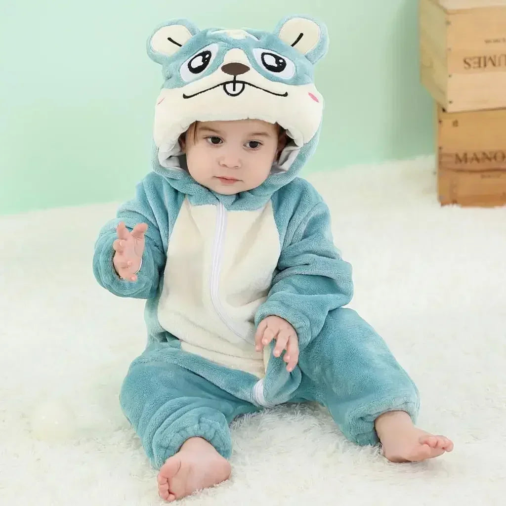 Cute ANIMAL Cosplay Costumes BoysGirls Jumpsuit BabyRompers Clothes Pajamas