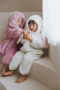 Autumn Winter Baby Bunny Jumpsuit Hooded