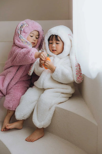 Autumn Winter Baby Bunny Jumpsuit Hooded