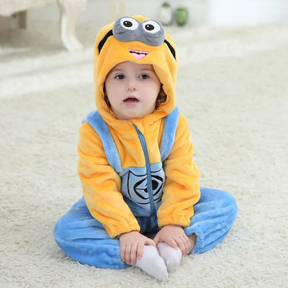 Minion Newborn Clothes Rompers Toddler Pajamas