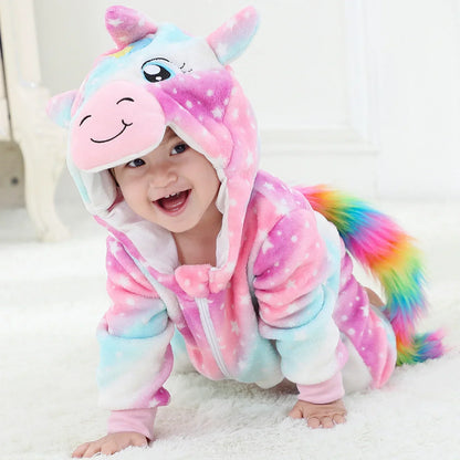 Cute ANIMAL Cosplay Costumes BoysGirls Jumpsuit BabyRompers Clothes Pajamas