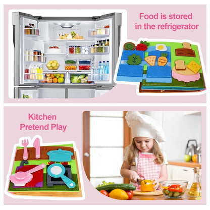 Toddlers Toy Busy Book 3D Baby Story Cloth Activities Felt Quite Book Board Preschool Learning Education Travel Toys