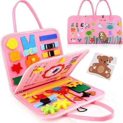 Kids Travel Toy Felt Activity Quiet Books Busy Board Activity Educational Sensory Learning Book