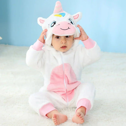 Cute ANIMAL Cosplay Costumes BoysGirls Jumpsuit BabyRompers Clothes Pajamas