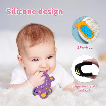 1Pc Baby Silicone Remote Control Shape Teether