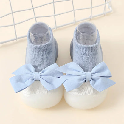 PROSPERBABY Socks Shoes Cute Soft Rubber Sole Floor Sneaker Booties First Time Walker