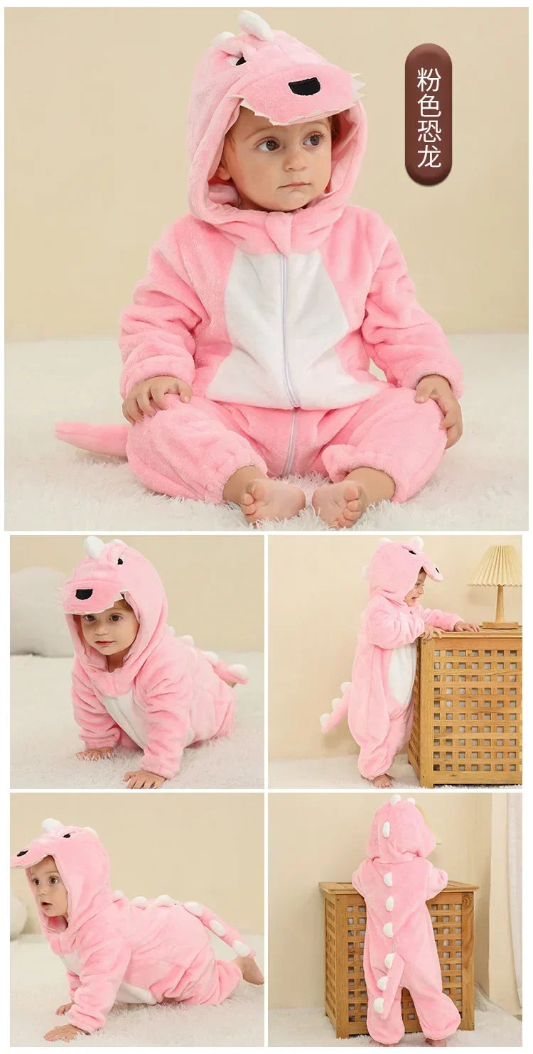 Cute ANIMAL Cosplay Costumes BoysGirls Jumpsuit BabyRompers Clothes Pajamas
