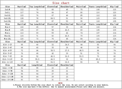 2025 Christmas Matching Family Tree Pajamas Sets (American Sizes)
