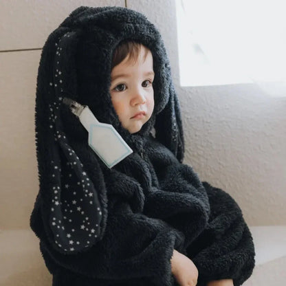Autumn Winter Baby Bunny Jumpsuit Hooded