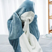 Shark Adult Cartoon Sleeping Bag Onesie Pajama Hooded