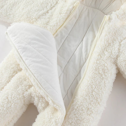 PROSPERBABY WIinter Jumpsuit Thicken BoysGirls Romper Cotton Warm Bodysuit Soft Snow Wear Jacket 0m-12m