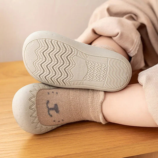 PROSPERBABY Socks Shoes Cute Soft Rubber Sole Floor Sneaker Booties First Time Walker
