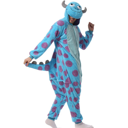 Monster's Inc Pajamas Halloween Onesie Adult Cosplay
