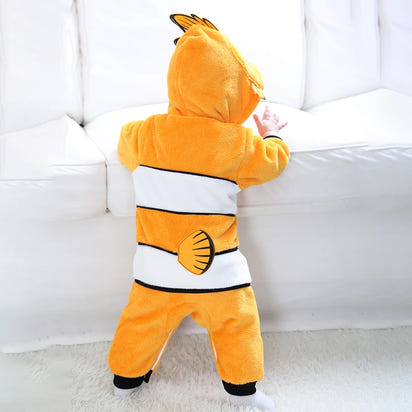 Nemo Infant Baby Romper Pajamas Hooded