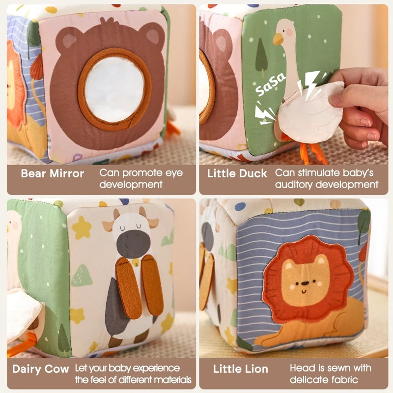 Toys Magic Cotton Animal Tissue Box Kids Finger Exercise Cloth Busy Box Toys Baby Educational Activity Sensory