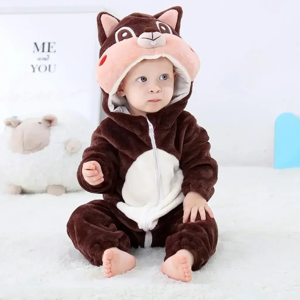 Cute ANIMAL Cosplay Costumes BoysGirls Jumpsuit BabyRompers Clothes Pajamas