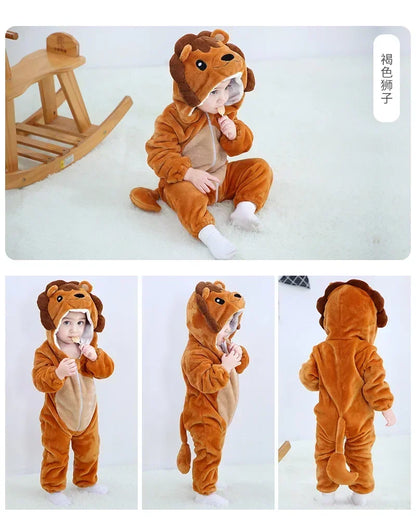 Cute ANIMAL Cosplay Costumes BoysGirls Jumpsuit BabyRompers Clothes Pajamas